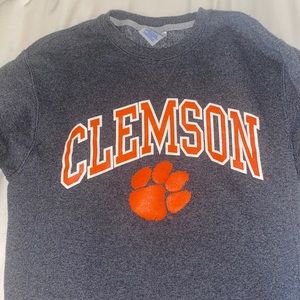 Clemson crew neck sweatshirt